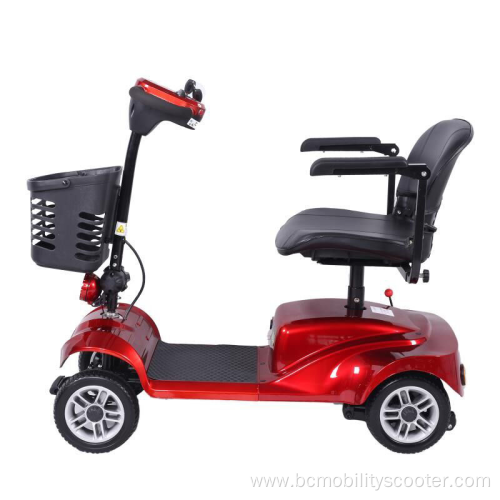 Aluminum Alloy Lightweight Folding 4 Wheel Motorized Scooter